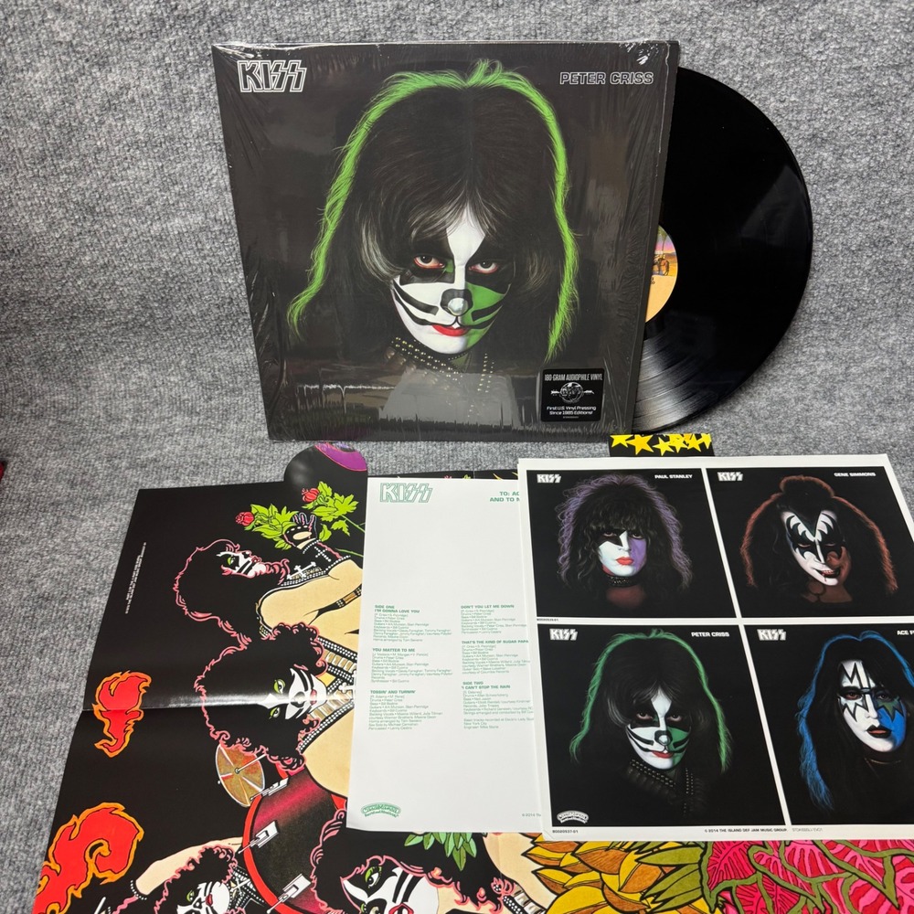 KISS Peter Criss Solo Album 180g Audiophile Vinyl LP 2014 Reissue with Poster